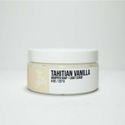 Tahitian Vanilla Whipped Soap + Light Scrub
