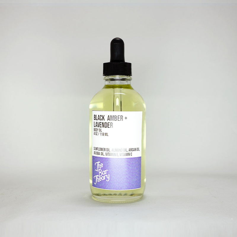 Black Amber + Lavender Body Oil - 4oz